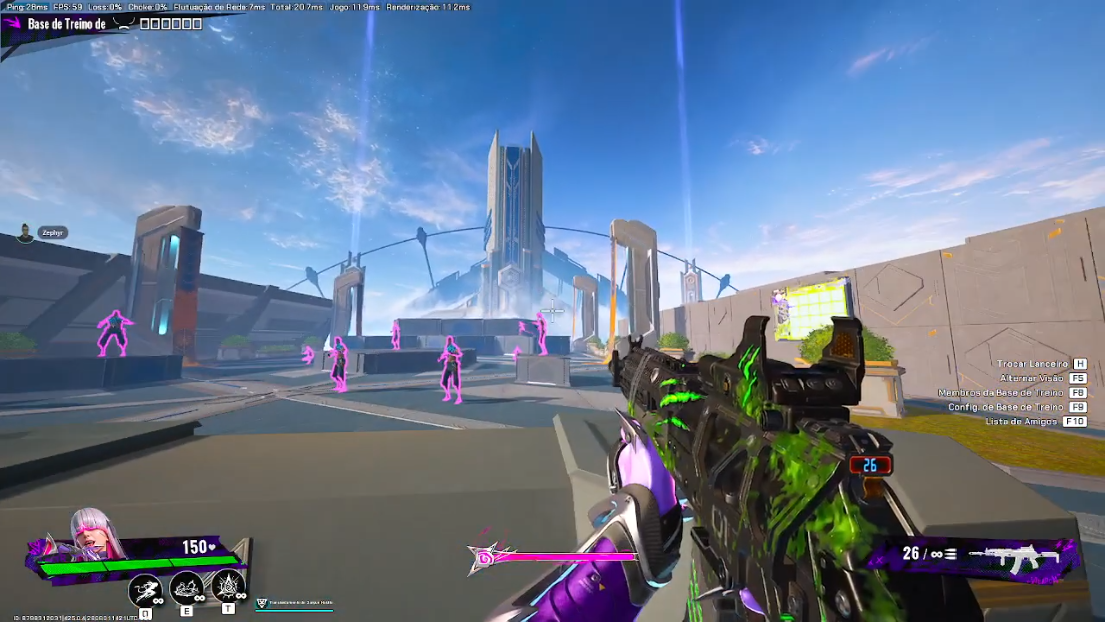 FragPunk radar overlay across a PvP field