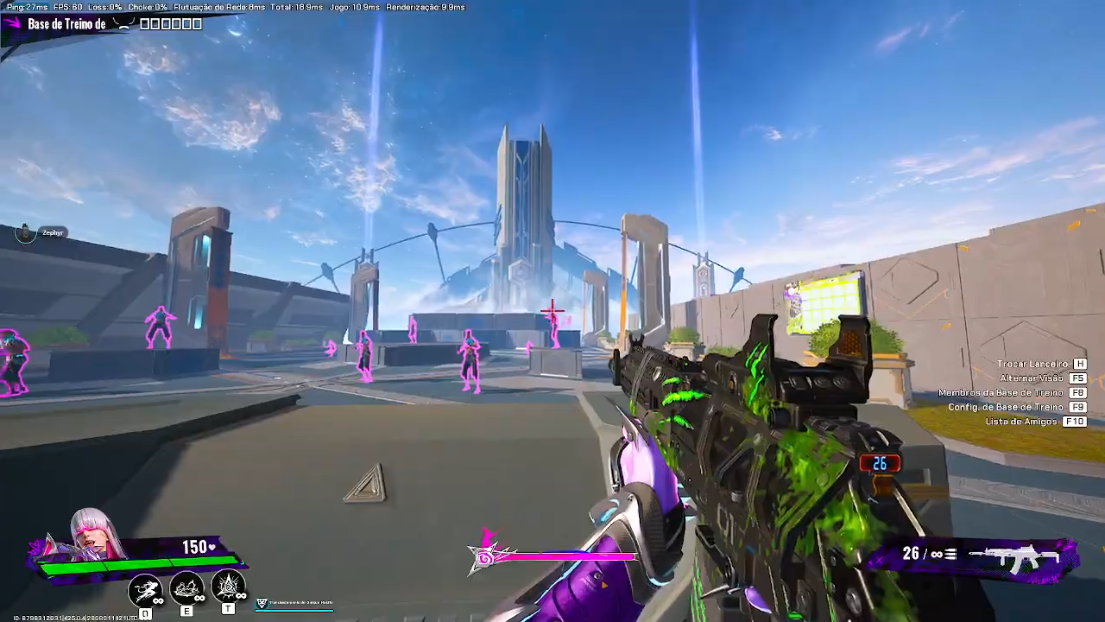 FragPunk wallhack ESP through a crowded lobby